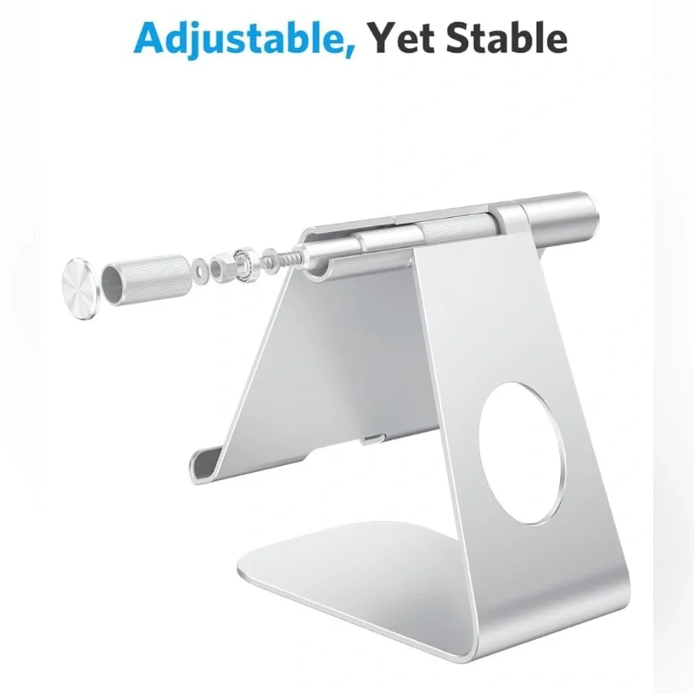 iPad/ Tablet stand holder. Angle adjustable. Aluminum. Excellent condition.